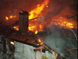 Yangın iki evi kül etti