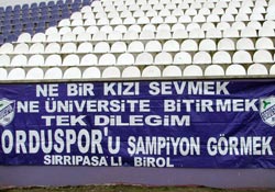 Şiir gibi Orduspor'un şampiyonluk  hasreti