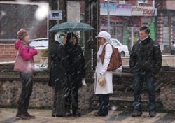 Ordu'ya lapa lapa kar yağıyor