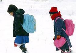 Giresun'da okullara kar tatili