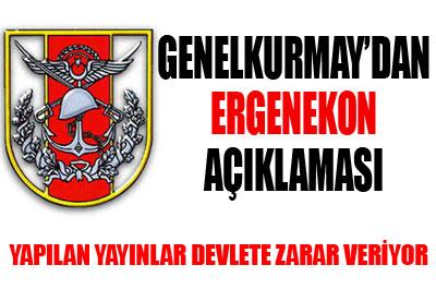 Genel Kurmay'dan Ergenekon açıklaması