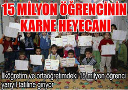 Geldi Çattı karne günü