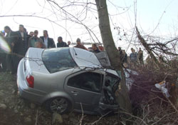 Ordu-Samsun yolunda kaza:9 yaralı