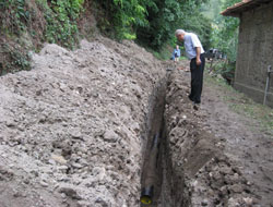 Köylerde kanalizayson çalışmaları