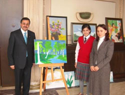 İşitme engellilerden resim sergisi