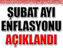 Şubat ayı enflasyonu açıklandı