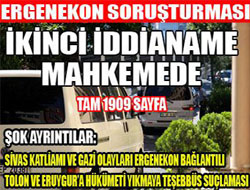 Ergenekon'un ikinci iddianamesi mahkemede