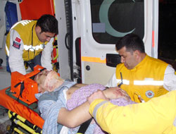 Cenezeye giden araç takla attı:5 yaralı