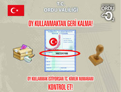 Valilikten 10 bin seçim afişi