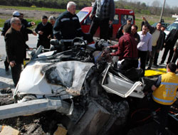 Samsun'da trafik kazsı:2 ölü