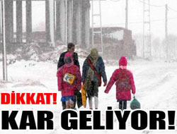 Kar yağışı geliyor