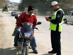 Emniyetten "kask" denetlemesi