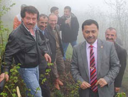 Çamaş'da yol çalışmaları devam ediyor