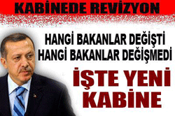 Erdoğan yeni kabineyi açıkladı