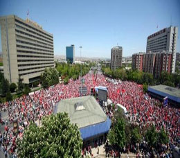 Tandoğan'da Cumhuriyet mitingi