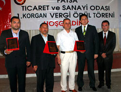 Korgan'da vergi ödül töreni
