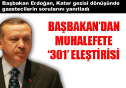 Muhalefete "301" Eleştirisi