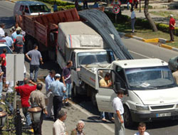 Zincirleme kaza ucuz atlatıldı