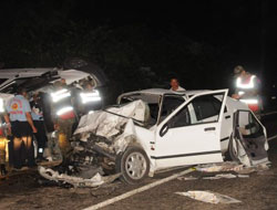Ulubey'de kaza 2 ölü, 5 yaralı