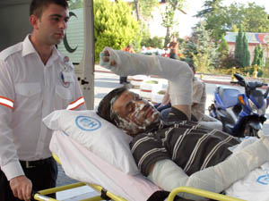 Piknik tüpü hastanelik etti