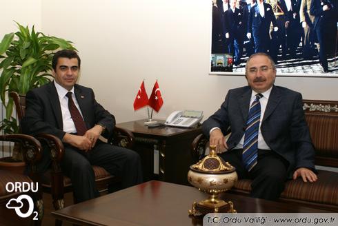 Vali YAMAN, Vali  DÜZGÜN'ü Ziyaret Etti