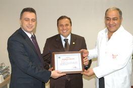 Başkan ve teşekkür plaketleri!!!