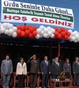 Teleferik Temeli Atıldı