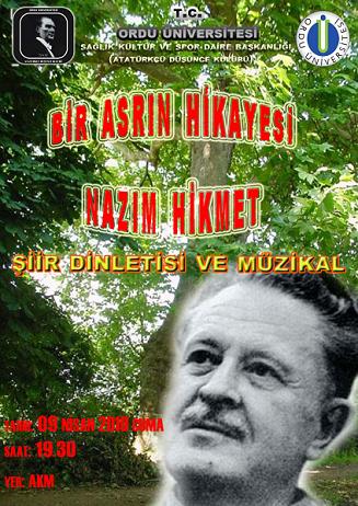 ODÜ:ADK'dan "Bir Asrın Hİkayesi Nazım HİKMET" Şiir Dinletisi