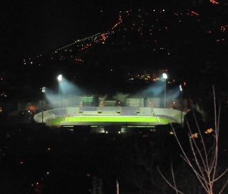 19 EYLÜL STADI IŞIKLANDIRILDI