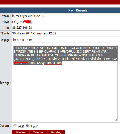 Büşra'nın Sesi ve Sözü bu ...