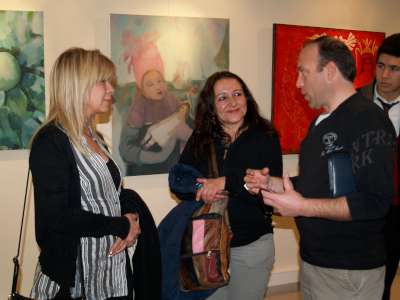 GENÇ RESSAMLAR USTALARLA BULUŞTU