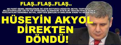 AK Partide AKYOL Direkten Döndü