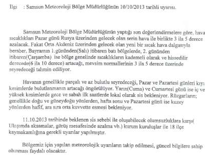 Yarın ve Bayramda hava durumu