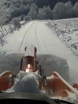 Çiftçiden Kar Mücadele Teşekkürü