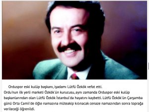 Lütfü Özkök Vefat Etti