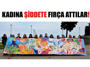 Femin&Art'tan "Kadına Şiddete Fırça"