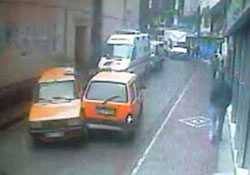 Trafik kazası kameraya böyle yansıdı