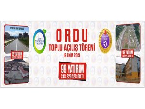 99 Yatırım Açılışı Bu Gün Yapılacak