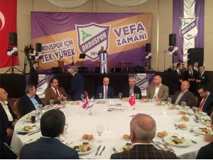 ORDUSPOR'A 1 MİLYON LİRA DESTEK SÖZÜ