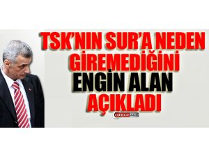 ENGİN ALAN: TSK'NIN SUR'A NEDEN GİREMEDİĞİNİ  AÇIKLADI