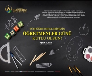 Tören,öğretmenler gününü kutlama mesajı