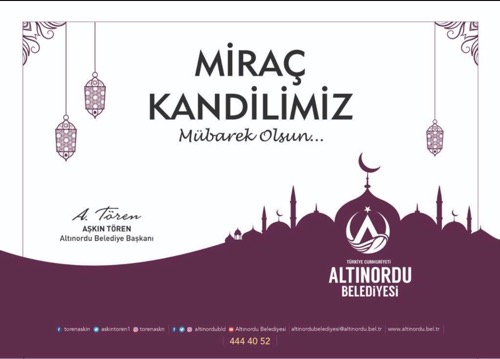 Tören: Miraç Kandilimiz Mübarek Olsun