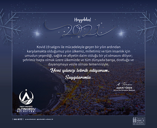 Tören:Yeni Yılınızı Tebrik Ediyorum