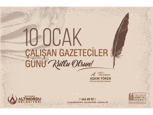 Tören 10 Ocak çalışan gazeteciler bayramını kutladı