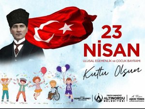 BAŞKAN TÖRENDEN 23 NİSAN ULUSAL EGEMENLİK VE ÇOCUK BAYRAMI MESAJI