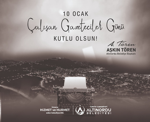 Tören; 10 Ocak Çalışan gazeteciler günü kutlu olsun
