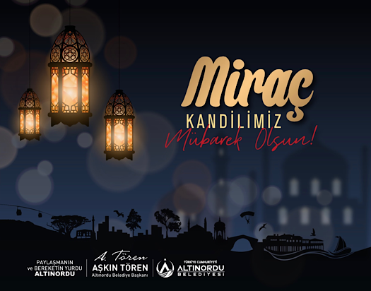 BAŞKAN TÖRENDEN MİRAÇ KANDİLİ MESAJI