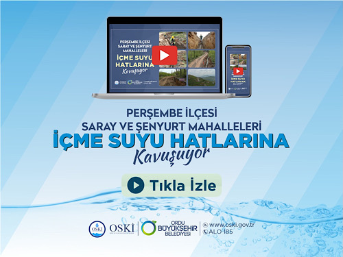 Perşembenin  saray ve Şenyurt  mahalleleri içme suyuna karşı kavuşuyor