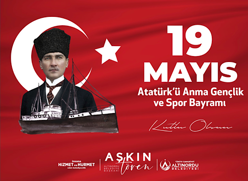 Tören:19 Mayıs Atatürk'ü Anma ve Gençlik Spor Bayramı kutlu olsun