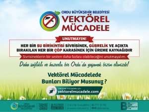ORDUDA VEKTÖREL MÜCADELE BAŞLADI